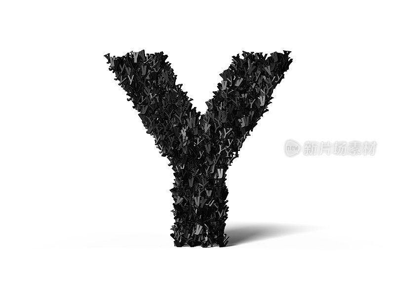 大写字母Y -由Y组成